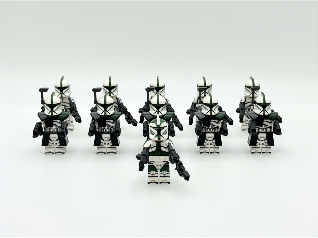 Star Wars Phase 1 41st Scout Commander Gree Clone Troopers ARC Minifigures Set