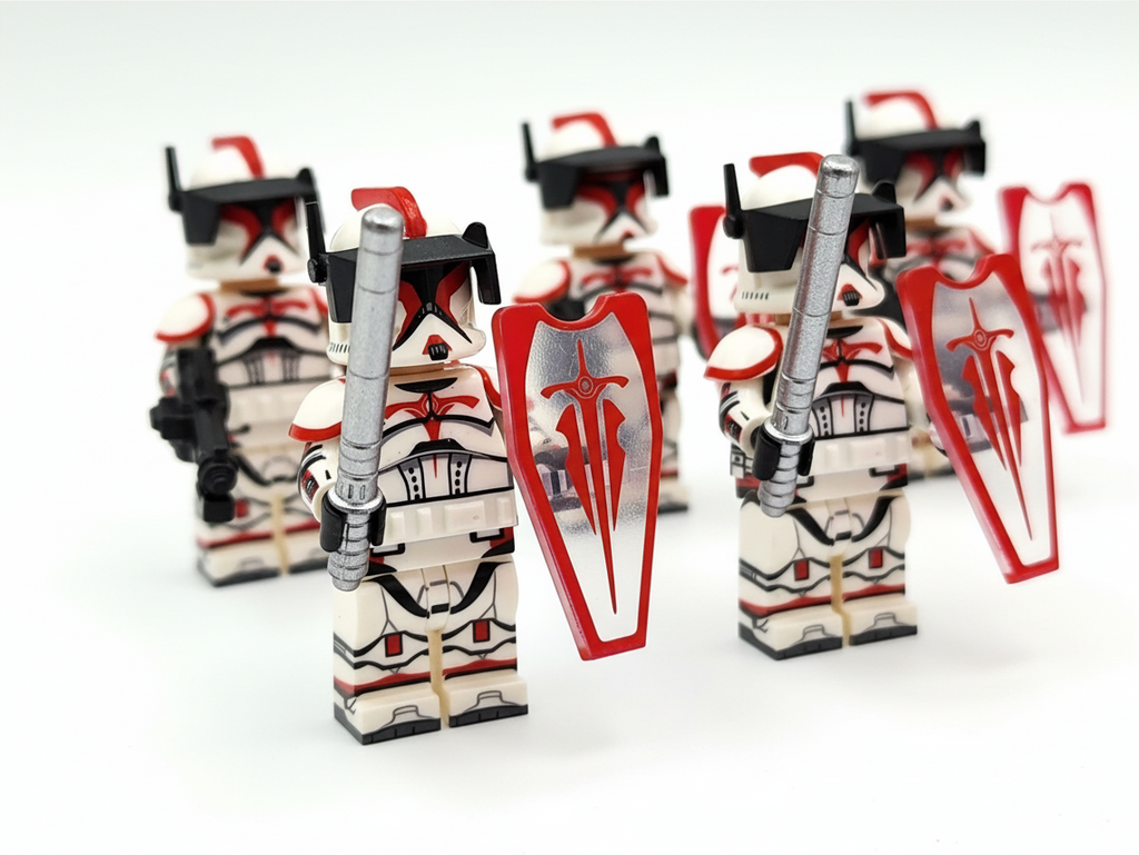 Star Wars Phase 1 Coruscant Guards Clone Trooper Riot Squad Set 14pcs Minifigures Set
