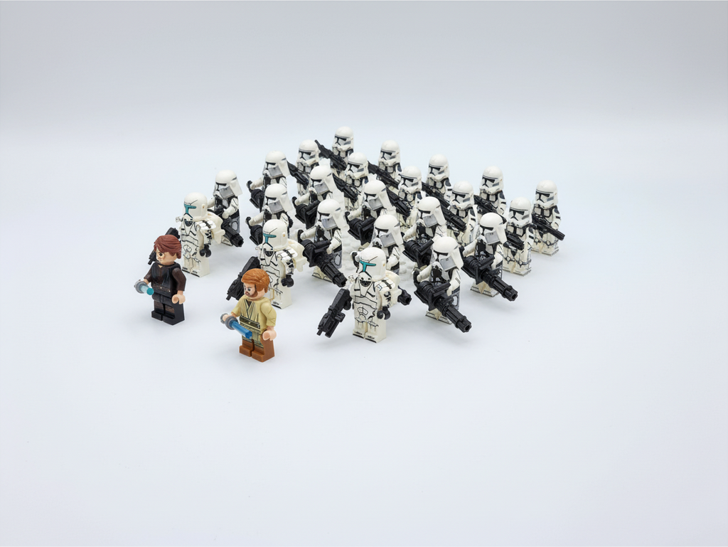 Star Wars Obi Wan Anakin Phase 2 Army Custom Minifigures Set 25pcs