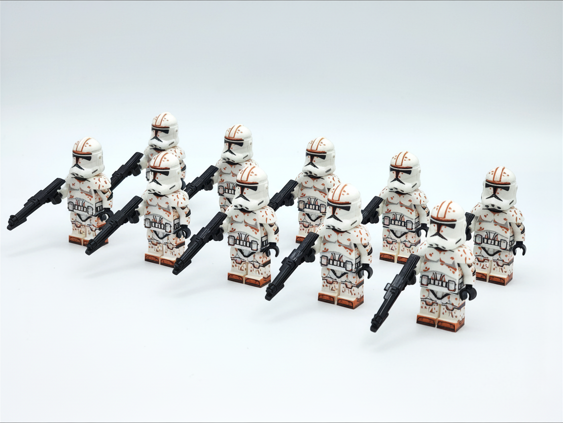Star Wars Phase 2 Desert Clone Troopers Custom Minifigures Set