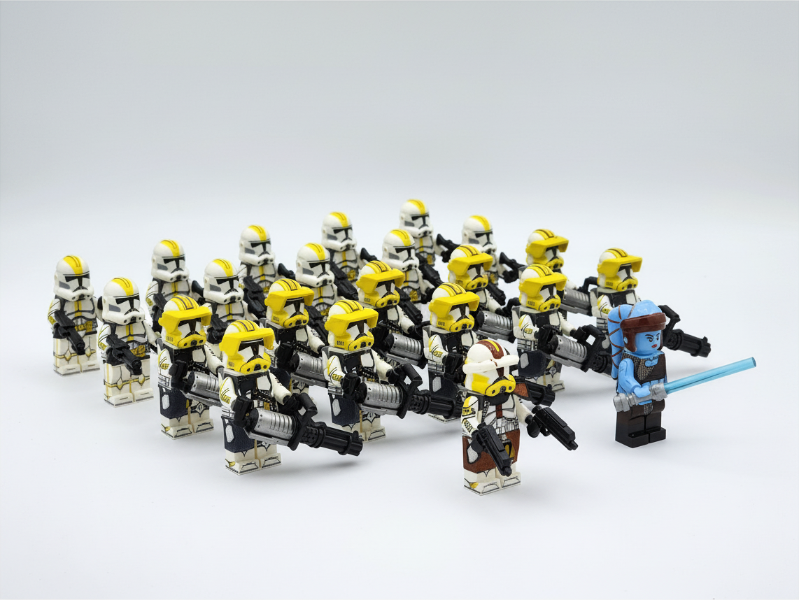 Star Wars 327th Aayla Secura Commander Bly Heavy Clone Troopers Army Set 22pcs Minifigures Set
