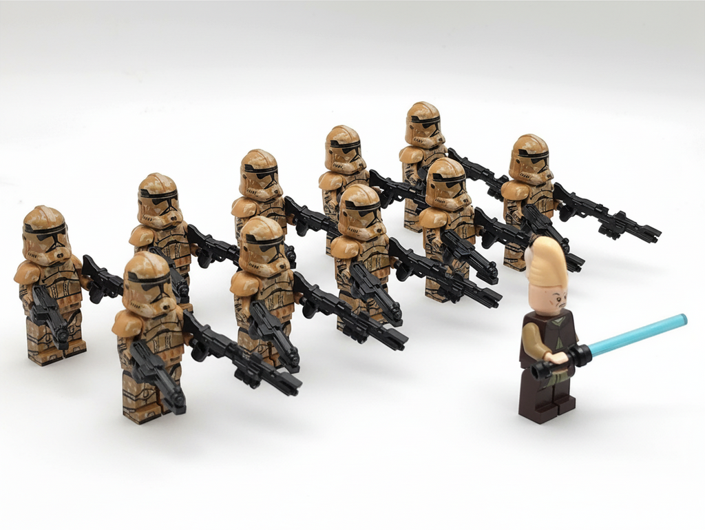 Star Wars Ki-Adi-Mundi Geonosis Custom Clones Troopers x11 Minifigures Set