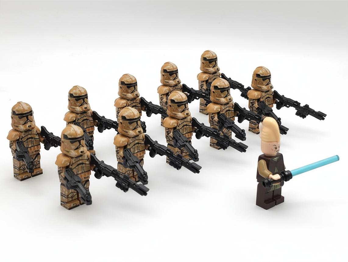 Star Wars Ki-Adi-Mundi Geonosis Custom Clones Troopers x11 Minifigures Set