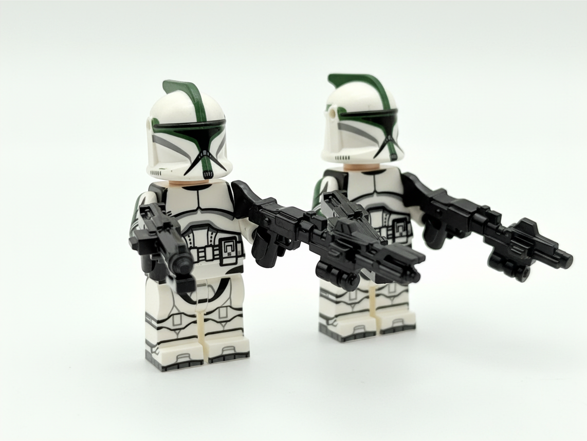 Star Wars Phase 1 41st Scout Commander Gree Clone Troopers ARC Minifigures Set