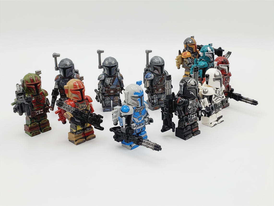 Star Wars Heavy Mandalorians Custom 8 Minifigures Set