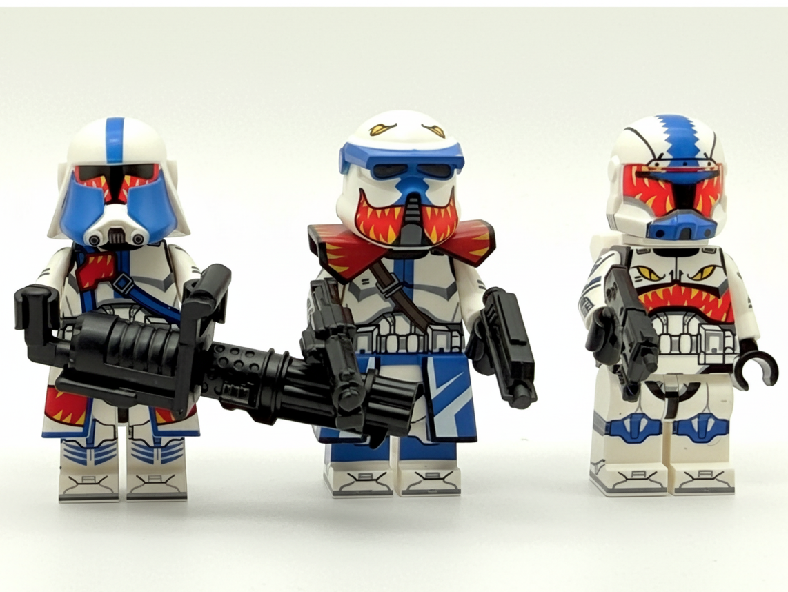 Star Wars Tigershark Clone Troopers Custom Minifigures