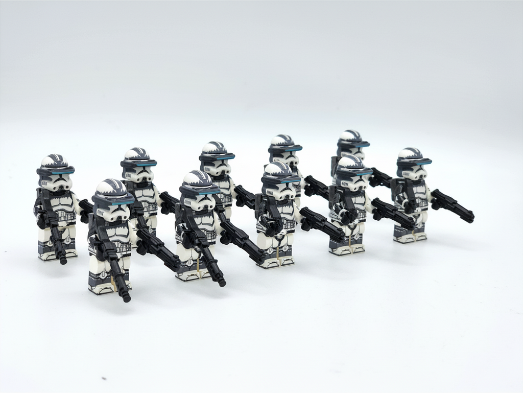 Star Wars 104th Wolfpack Clone Trooper Sergeants Custom Minifigures Set WM