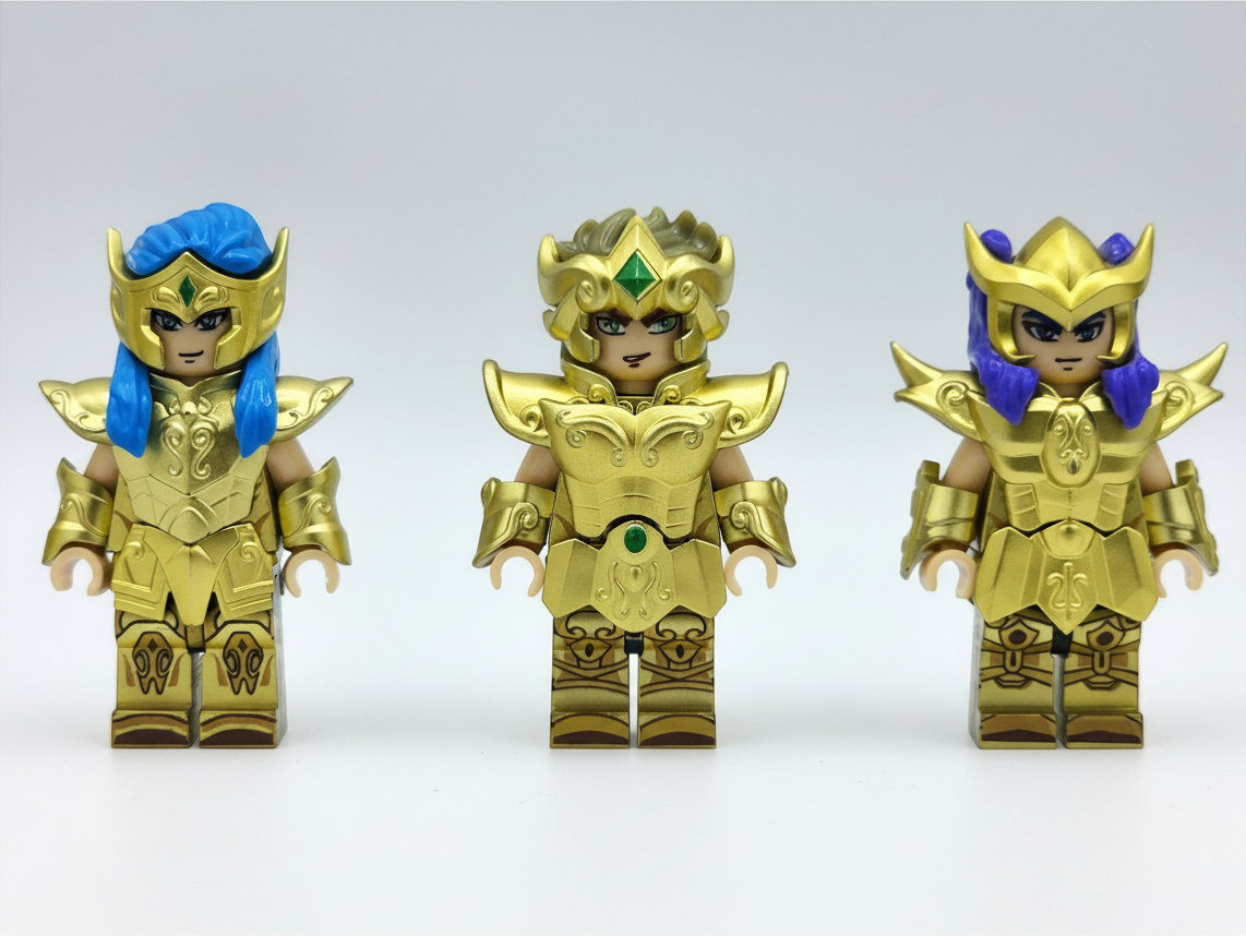 Saint Seiya Gold Saints Custom Anime Minifigures 6pcs Set 1