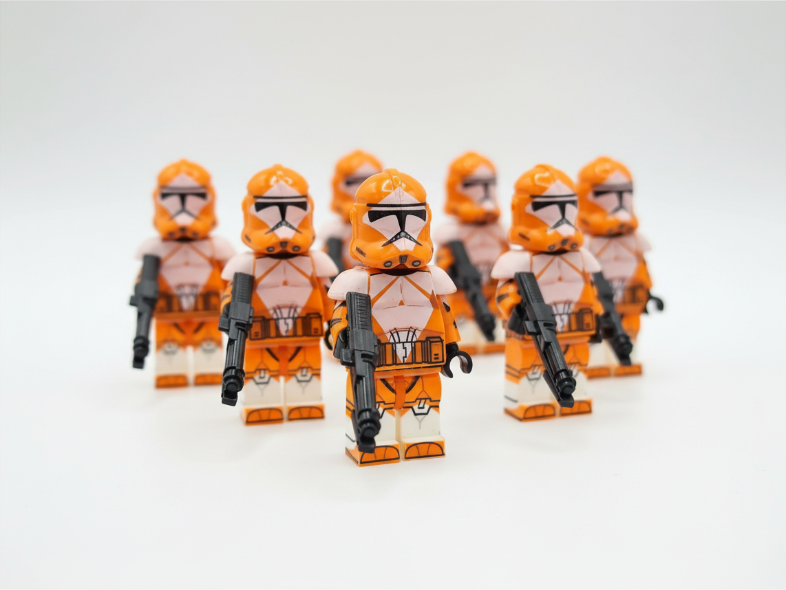 Star Wars Phase 2 Bomb Squad Clone Troopers Custom Minifigures Set
