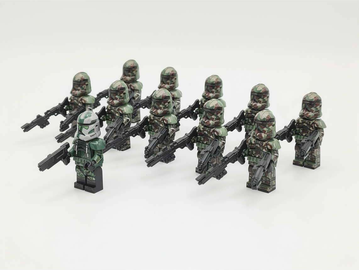 Star Wars Commander Gree Kashyyyk Custom Clones x11 Minifigures Set