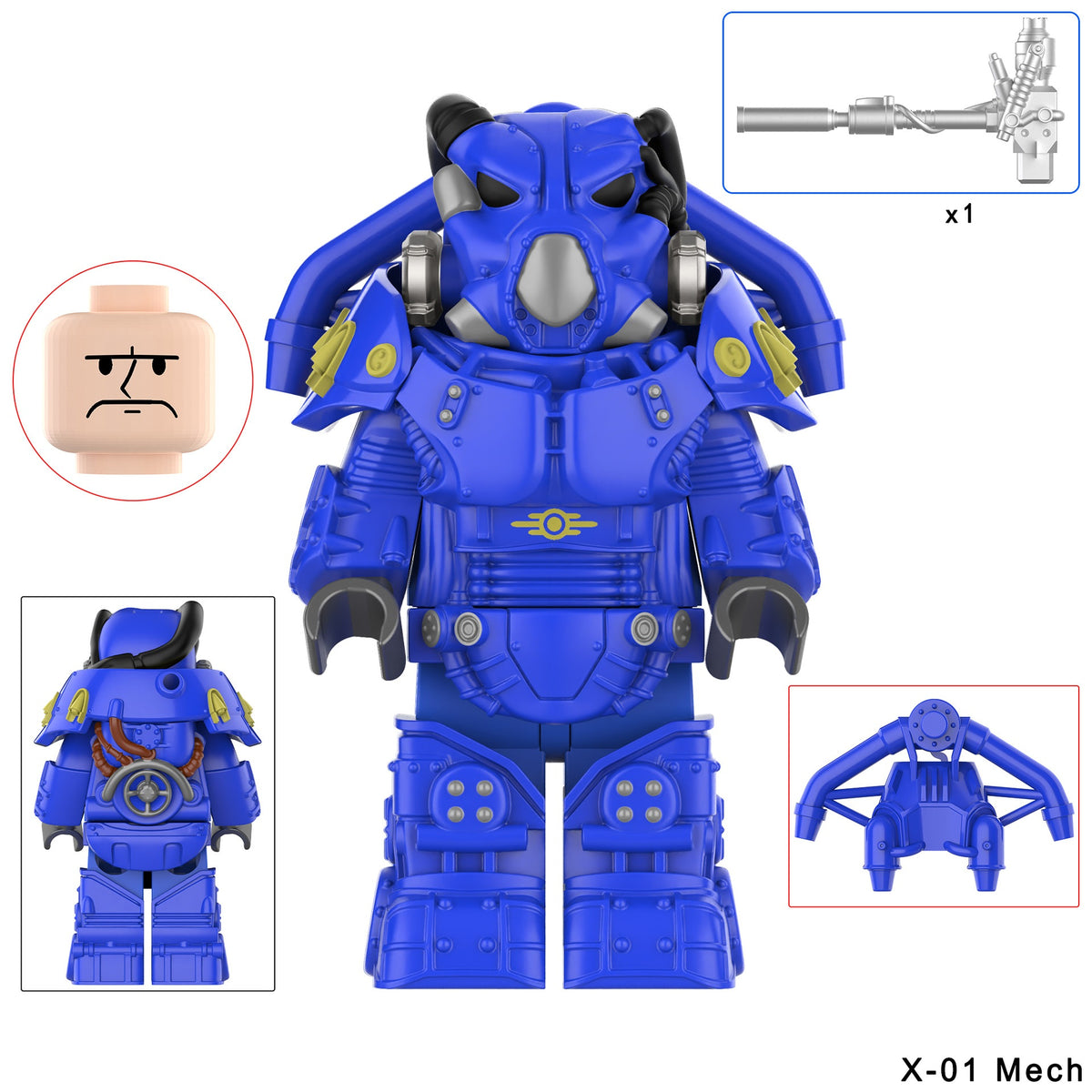 Fallout X-01 Power Armor Assortment Custom Minifigures