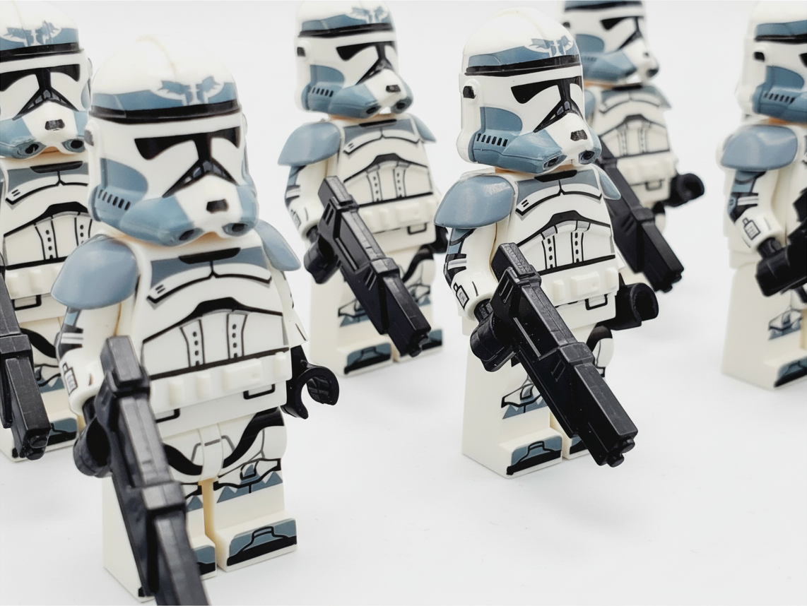 Star Wars Commander Wolffe Wolfpack Clones Armored Minifigures