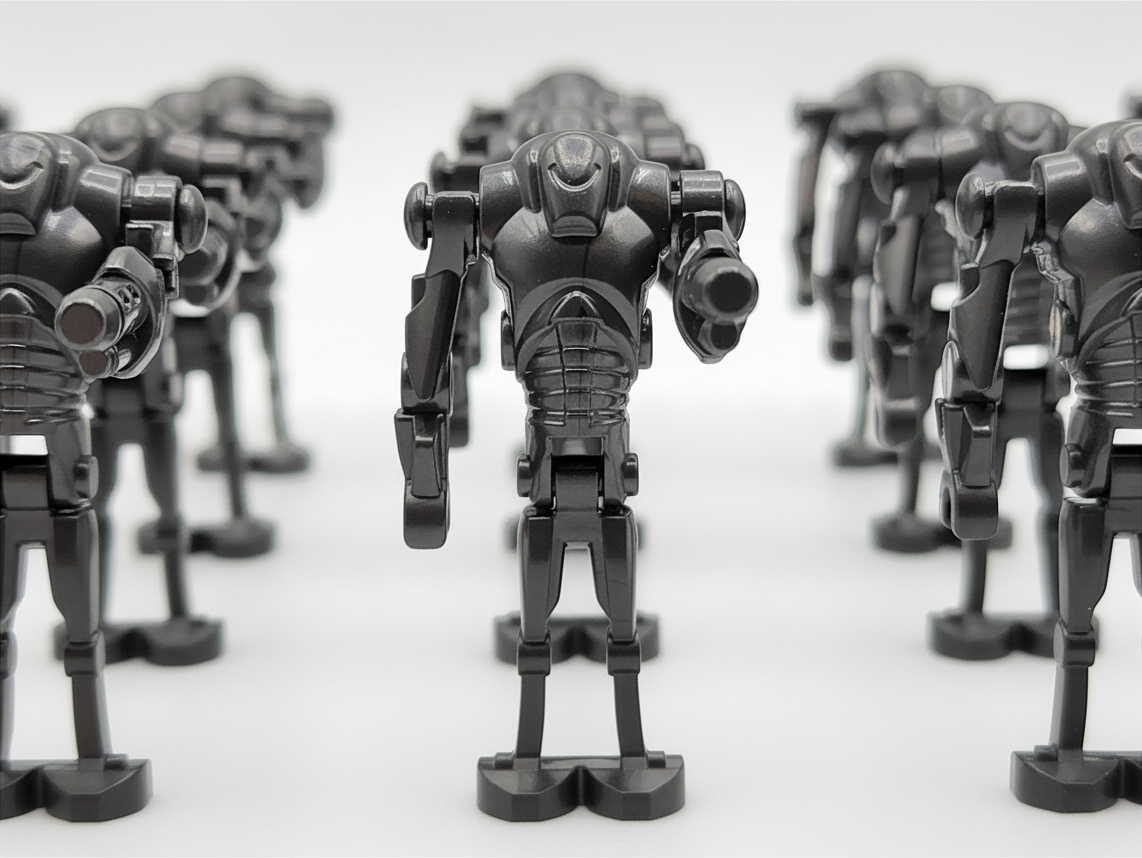 Star Wars B2 Super Battle Droids Custom Cannon Arm Set 20pcs Black and Gun Metal Gray