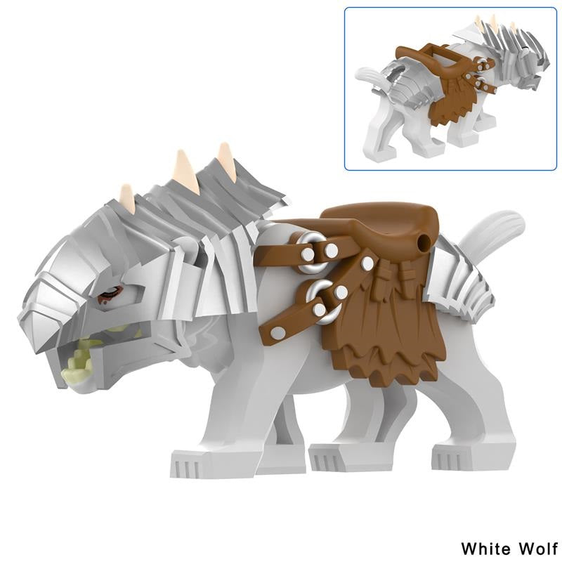 LOTR Orc Armored Wolves Mount Minifigures Collection