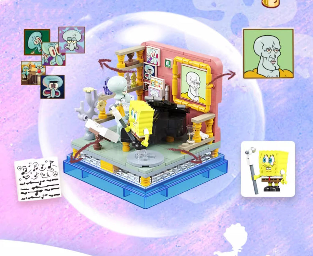 Spongebob Squarepant Building Block Diorama Sets