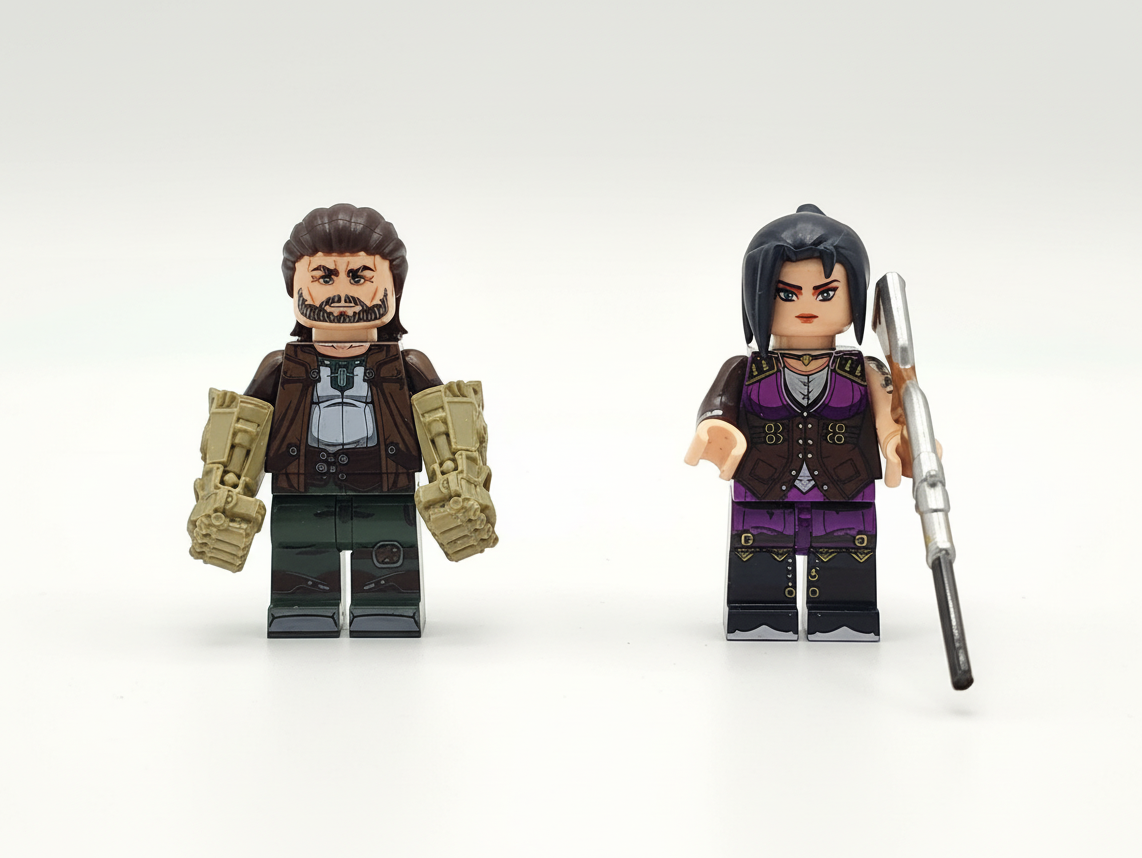 Lol League of Legends Arcane Custom Minifigures Set 8pcs