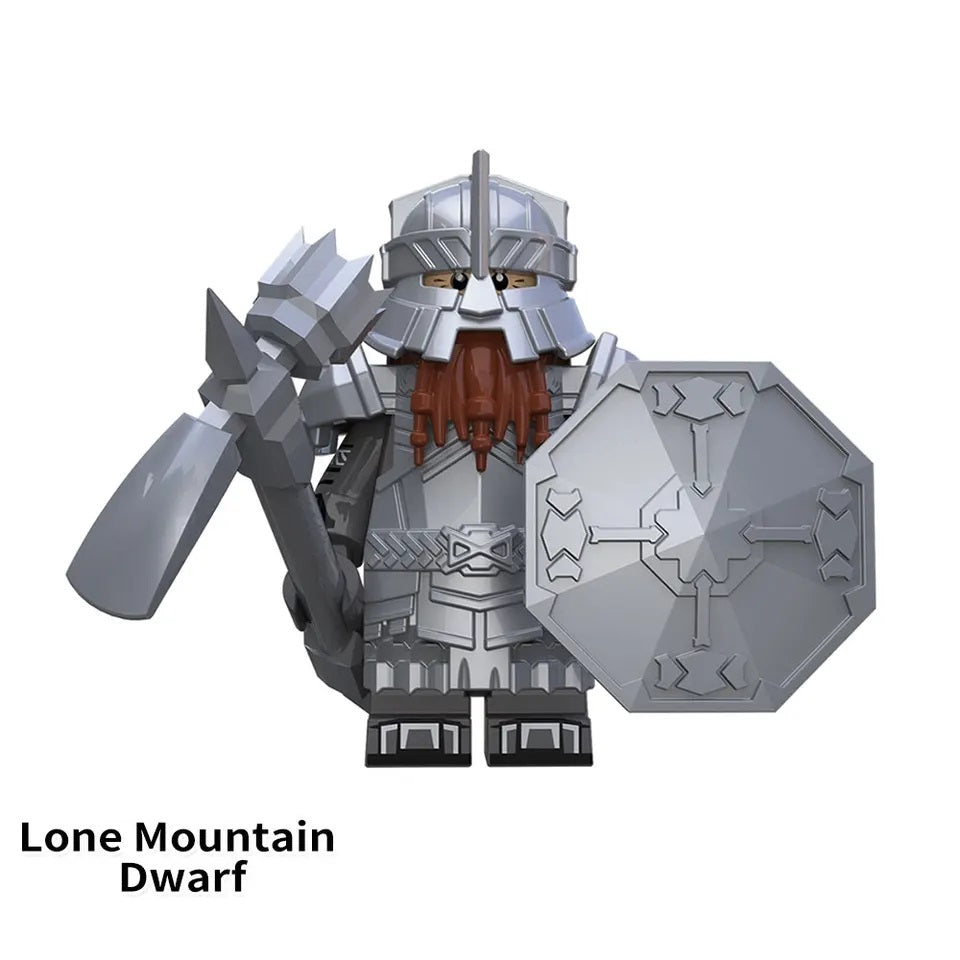 LOTR Iron Hill Dwarves Mountain Dwarves Army Infantry Minifigures