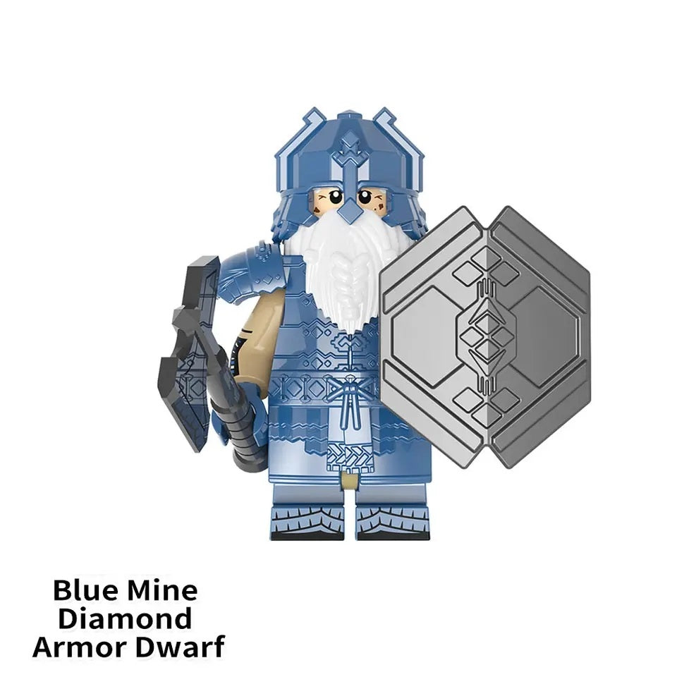 LOTR Iron Hill Dwarves Mountain Dwarves Army Infantry Minifigures