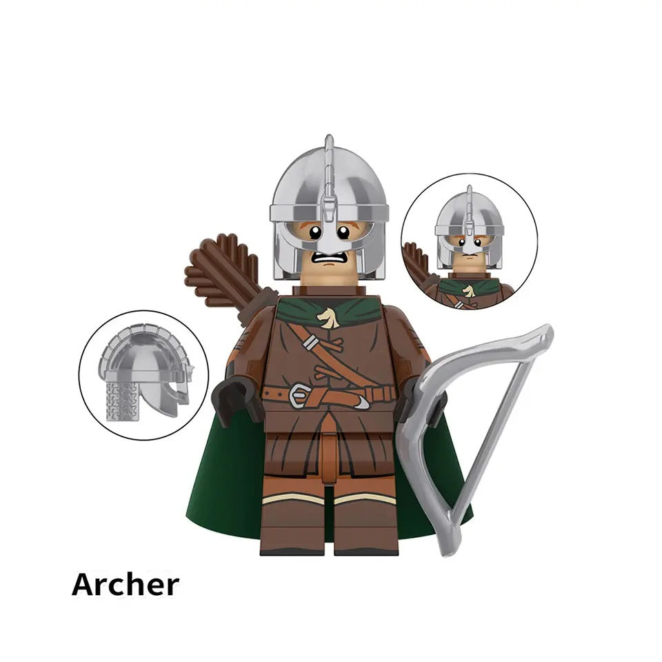 LOTR Rohan Royal Guards Army Infantry Minifigures