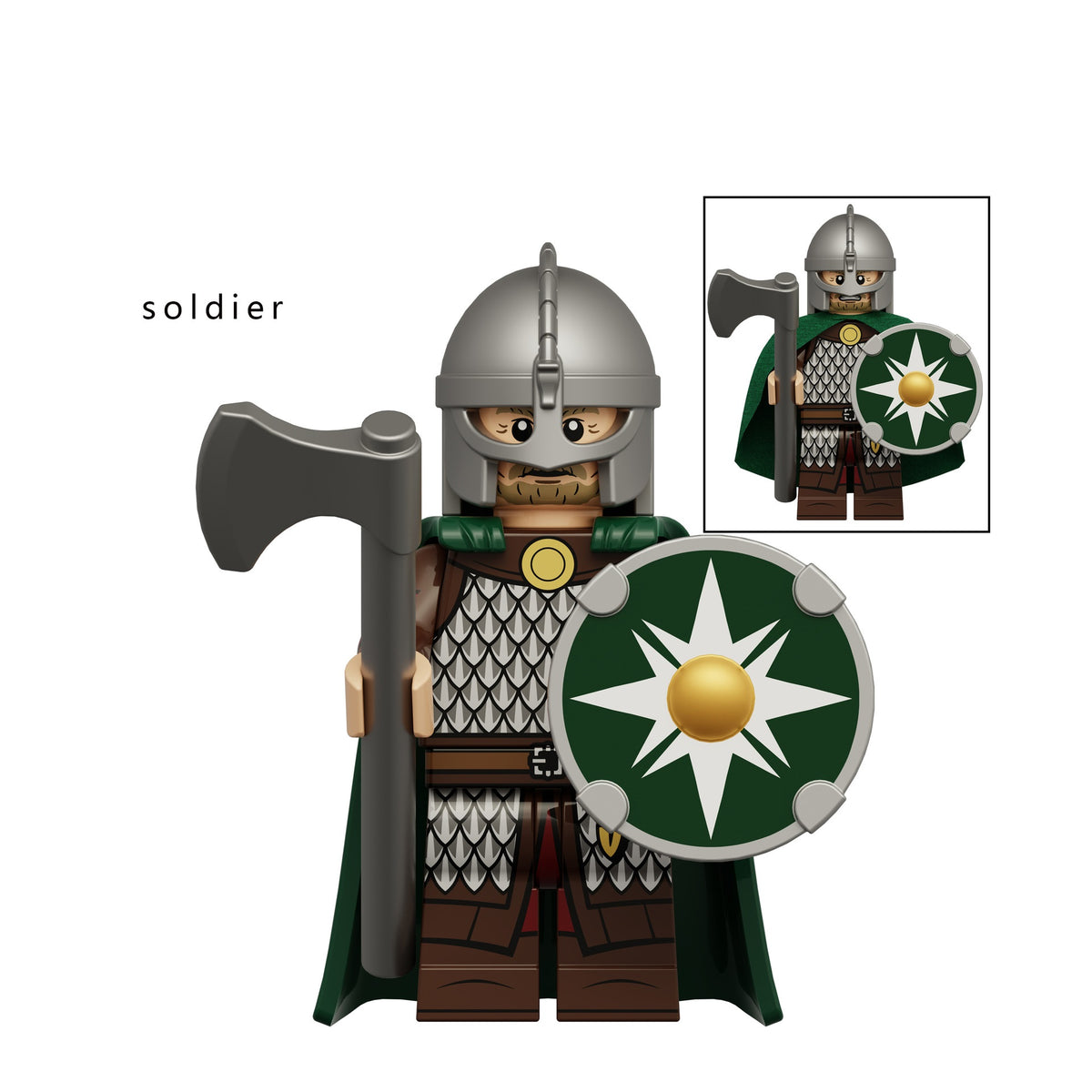 LOTR Rohan Royal Guards Army Infantry Minifigures