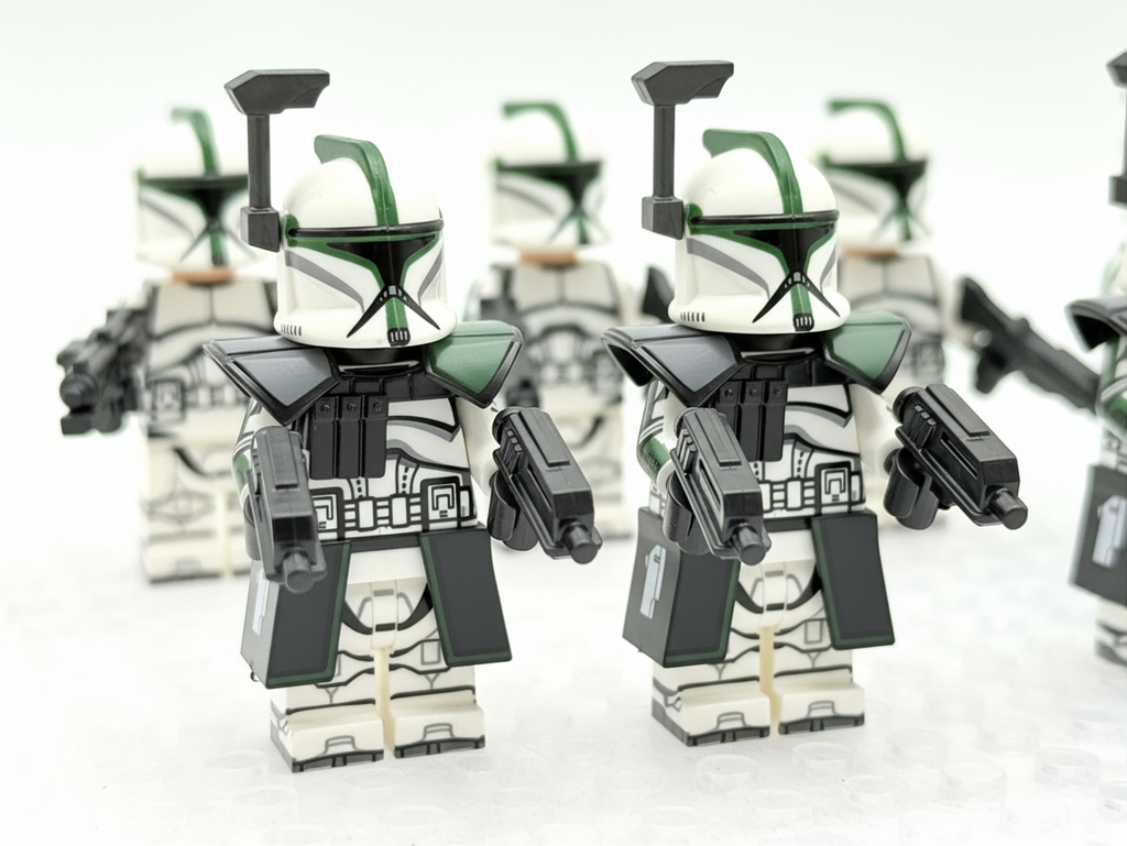 Star Wars Phase 1 41st Scout Commander Gree Clone Troopers ARC Minifigures Set