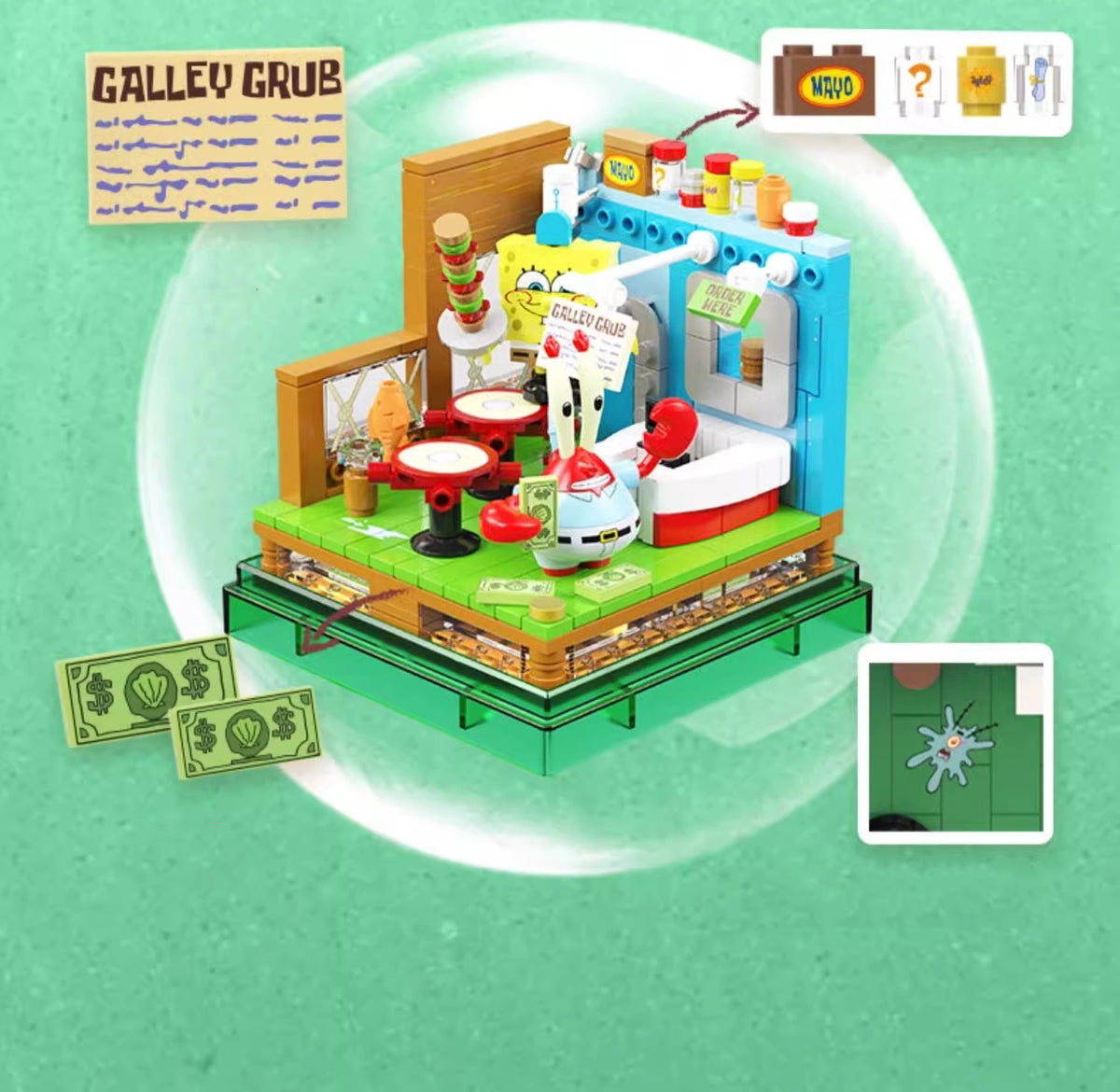 Spongebob Squarepant Building Block Diorama Sets