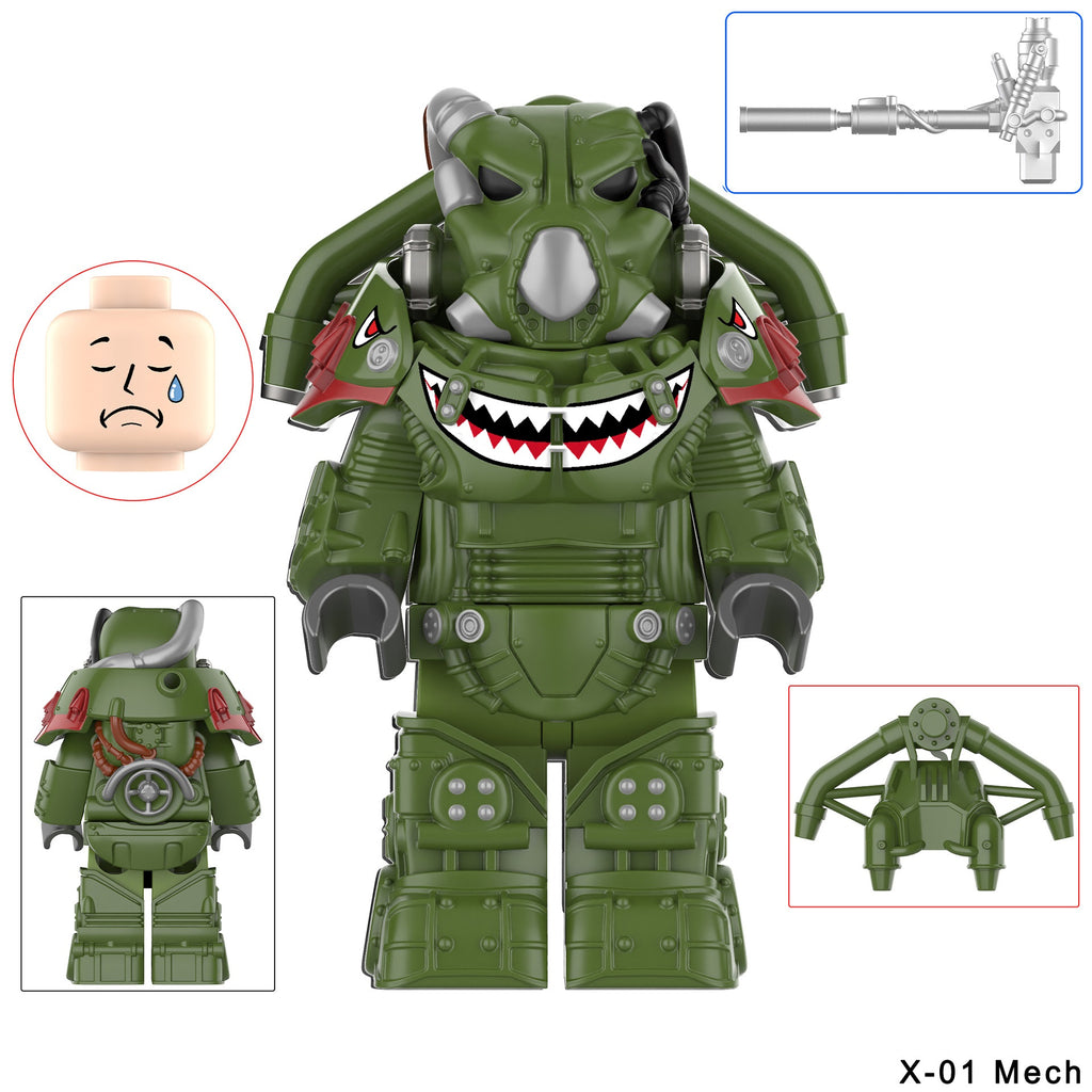 Fallout X-01 Power Armor Assortment 2 Custom Minifigures