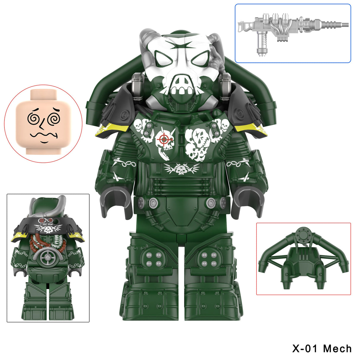 Fallout X-01 Power Armor Assortment 2 Custom Minifigures