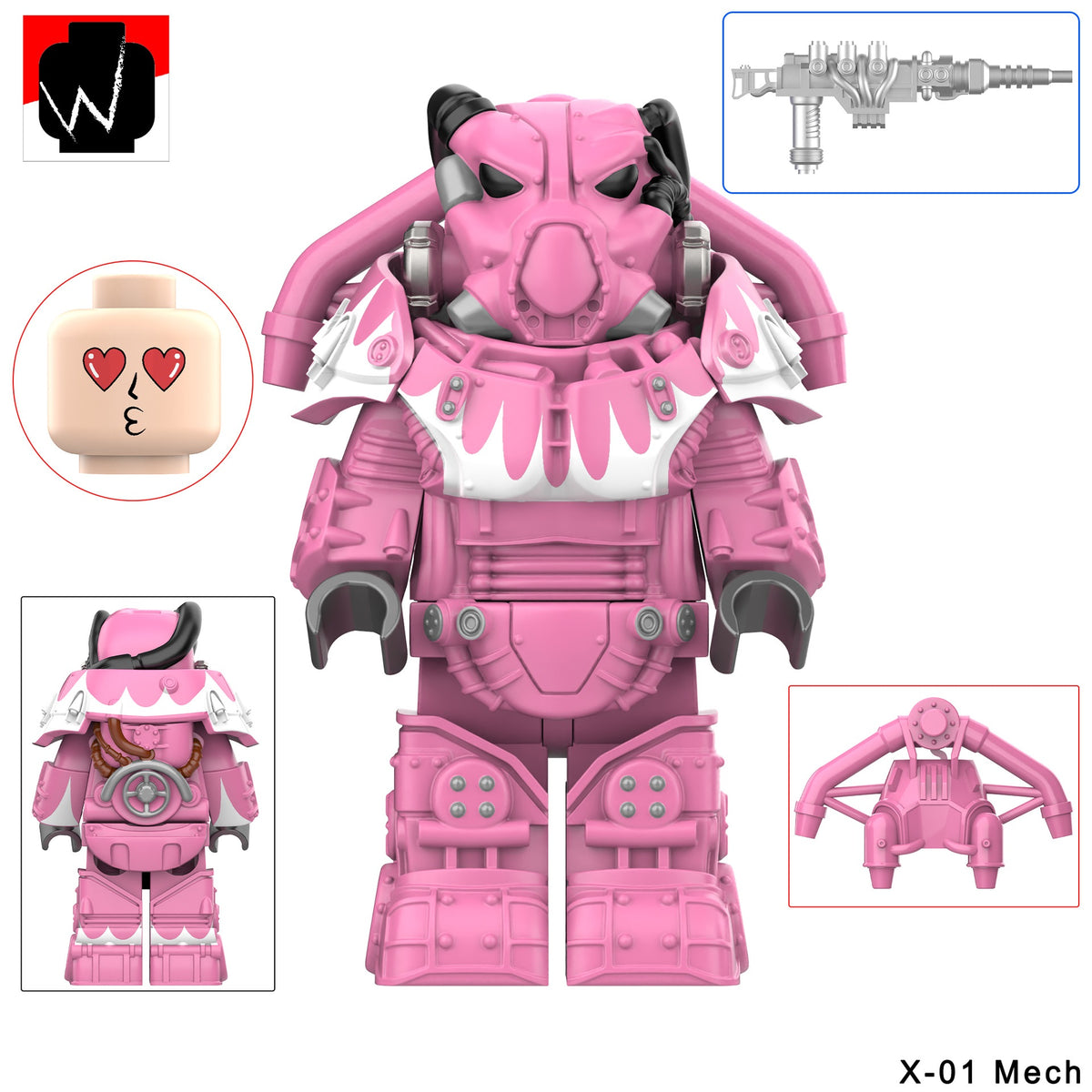 Fallout X-01 Power Armor Assortment 2 Custom Minifigures