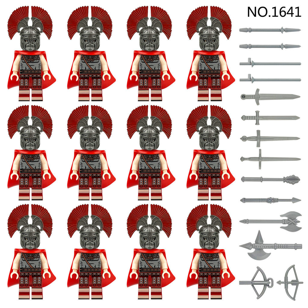 Medieval Roman Soldiers Army Custom 12 Minifigures Set 1641