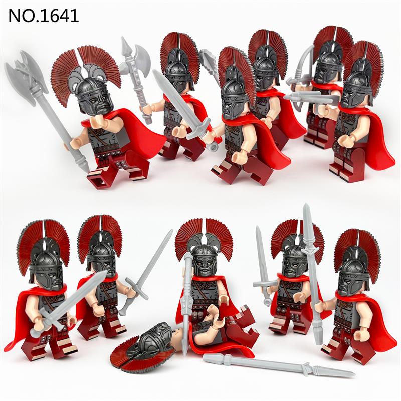 Medieval Roman Soldiers Army Custom 12 Minifigures Set 1641