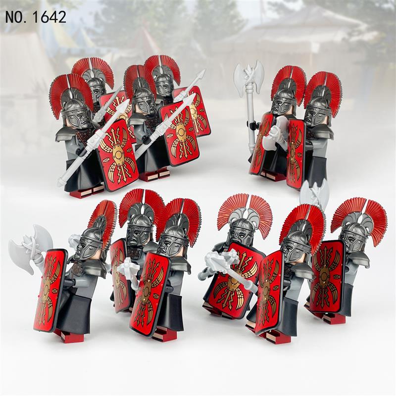 Medieval Roman Soldiers Army Custom 12 Minifigures Set 1642