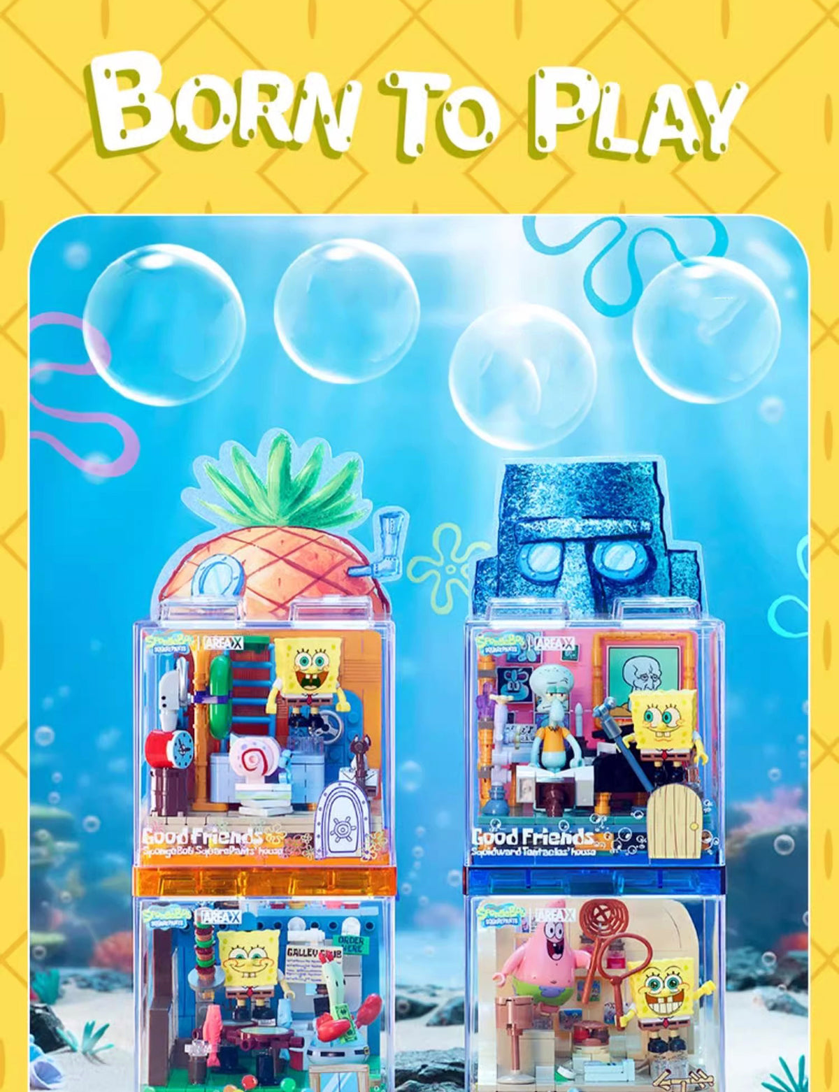 Spongebob Squarepant Building Block Diorama Sets