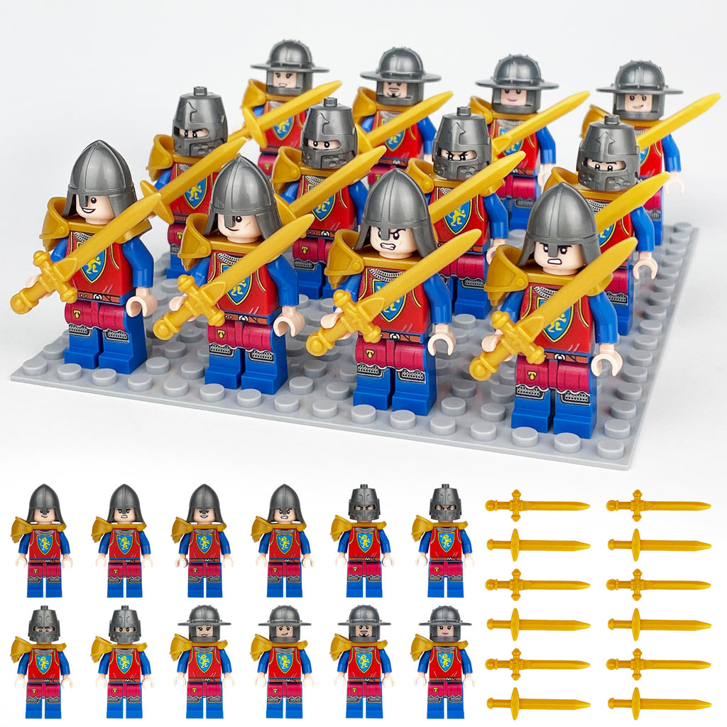 Medieval Knights and Soldiers Lot 12pcs - 1801