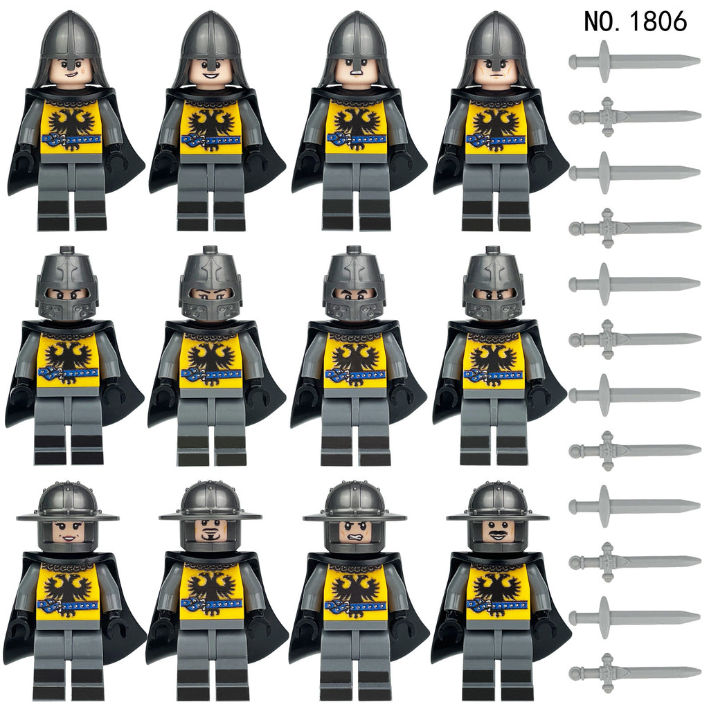 Medieval Knights and Soldiers Lot 12pcs - 1806
