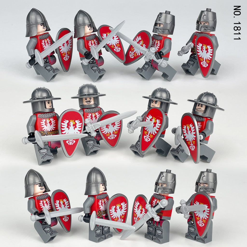 Medieval Knights and Soldiers Lot 12pcs - 1811