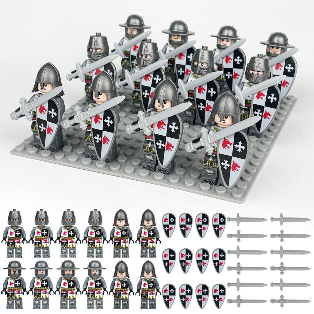 Medieval Knights and Soldiers Lot 12pcs - 1812
