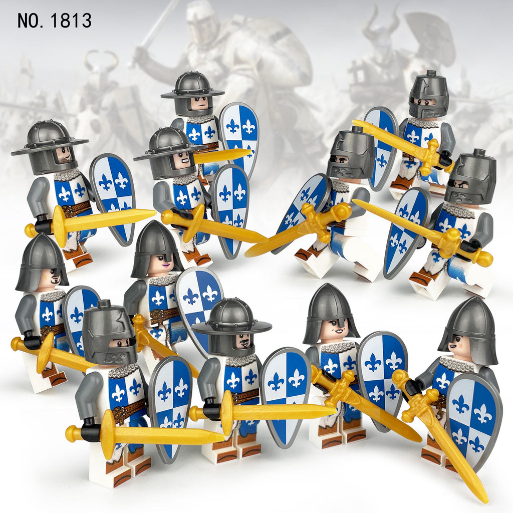Medieval Knights and Soldiers Lot 12pcs - 1813