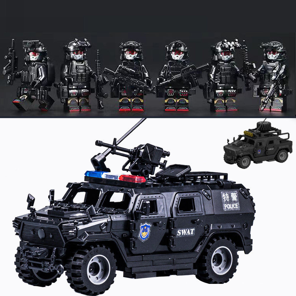 SWAT Team Special Forces 6 Custom Minifigures + Tactical Truck