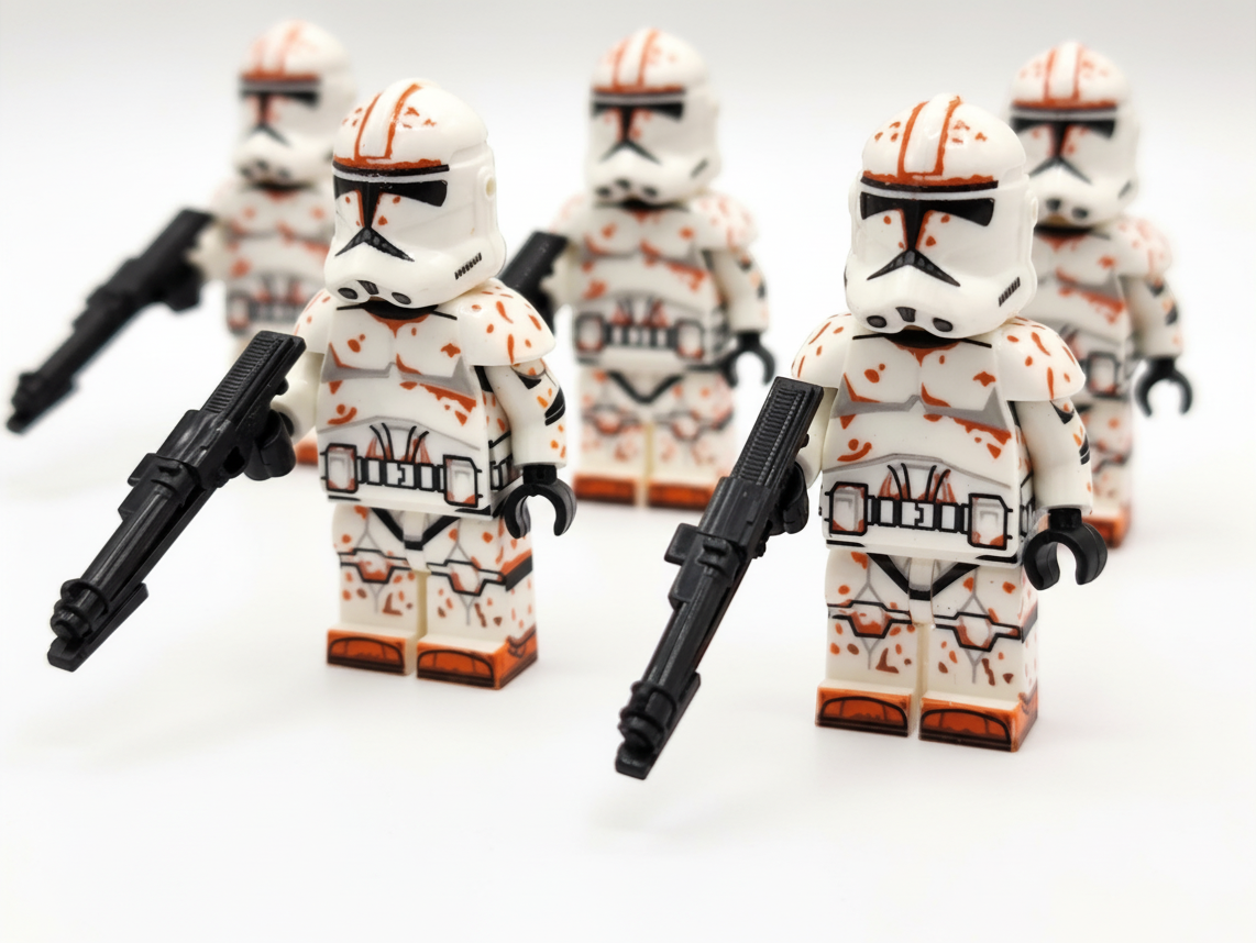 Star Wars Phase 2 Desert Clone Troopers Custom Minifigures Set