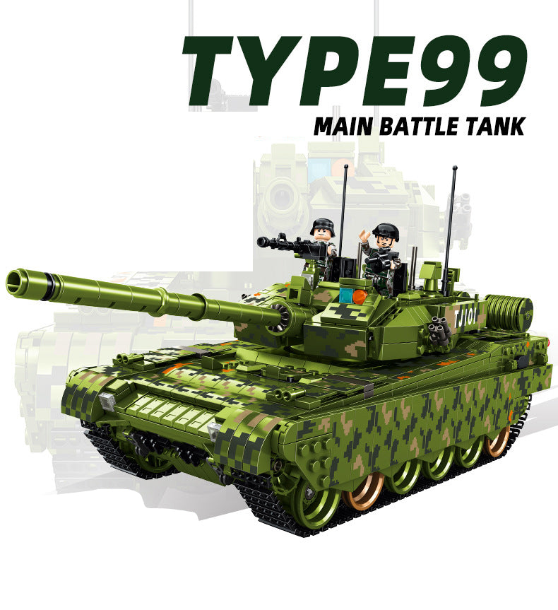 Type99 Main Battle Tank Military Army Building Block Set 1600pcs