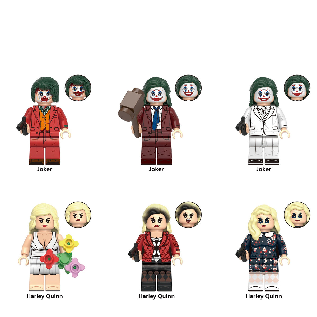 Joker 2 Movie Series Custom Minifigures Set XH