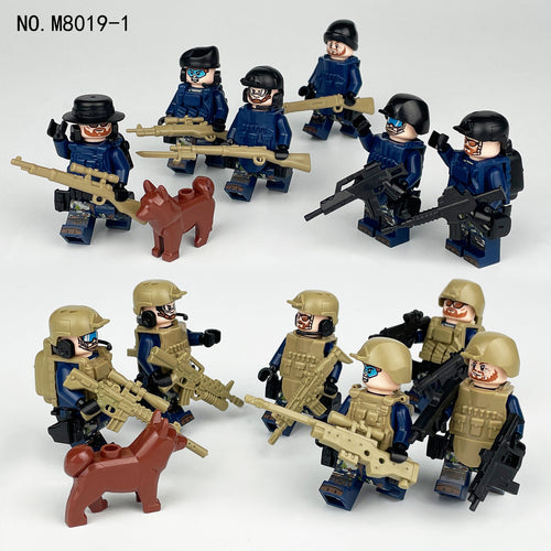 Army  Special Forces 12 Custom Minifigures + Jeep - L44