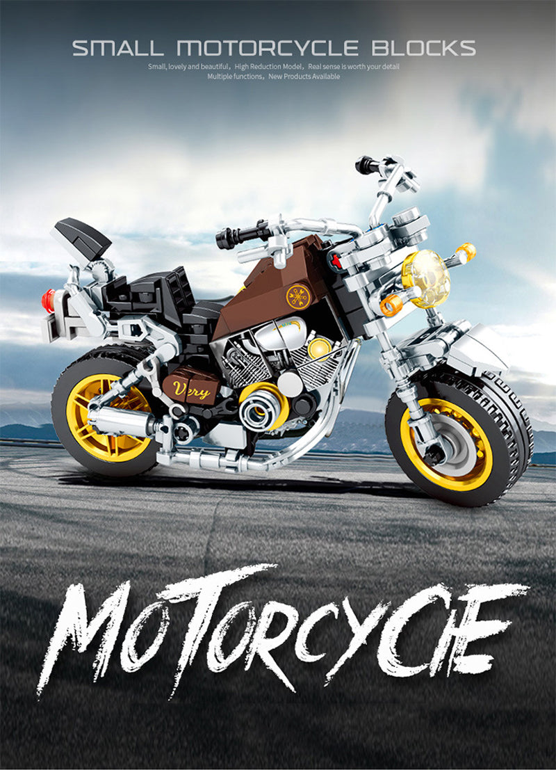 Motorcycle Custom Building Block Set Model 7