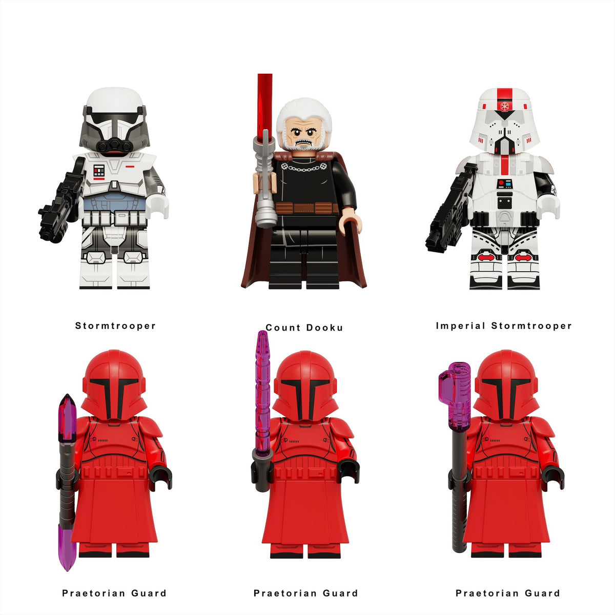 Star Wars Praetorian Guards Imperial Troopers Custom Minifigures Assortment