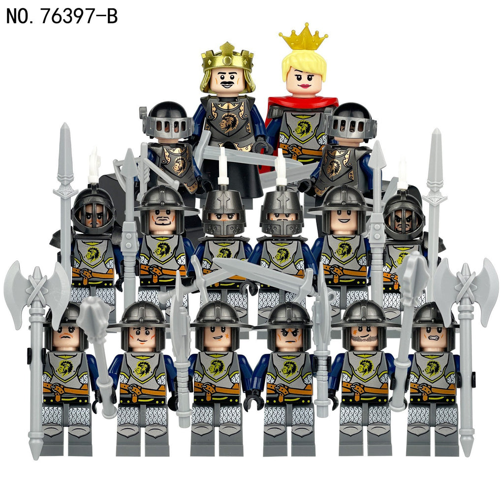 Medieval Knights and Soldiers Lot 16pcs - 76397-B