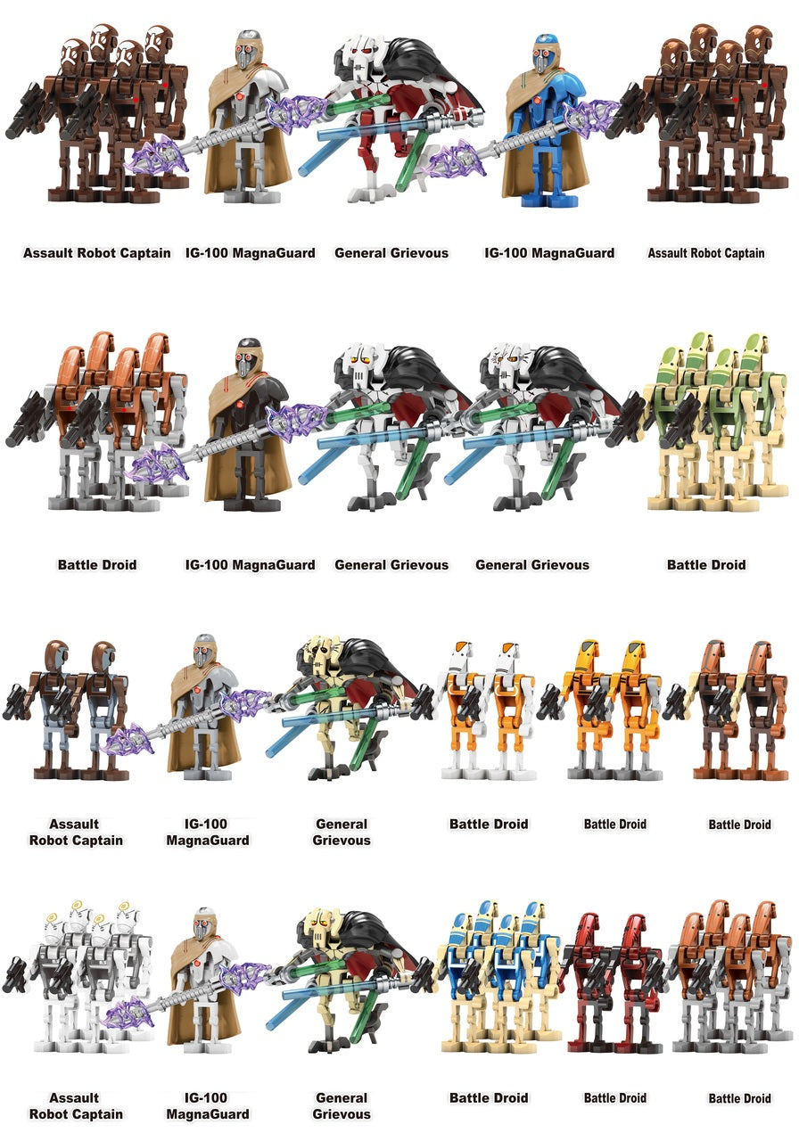 Star Wars Battle Droids Assortment Custom Minifigures TV Series