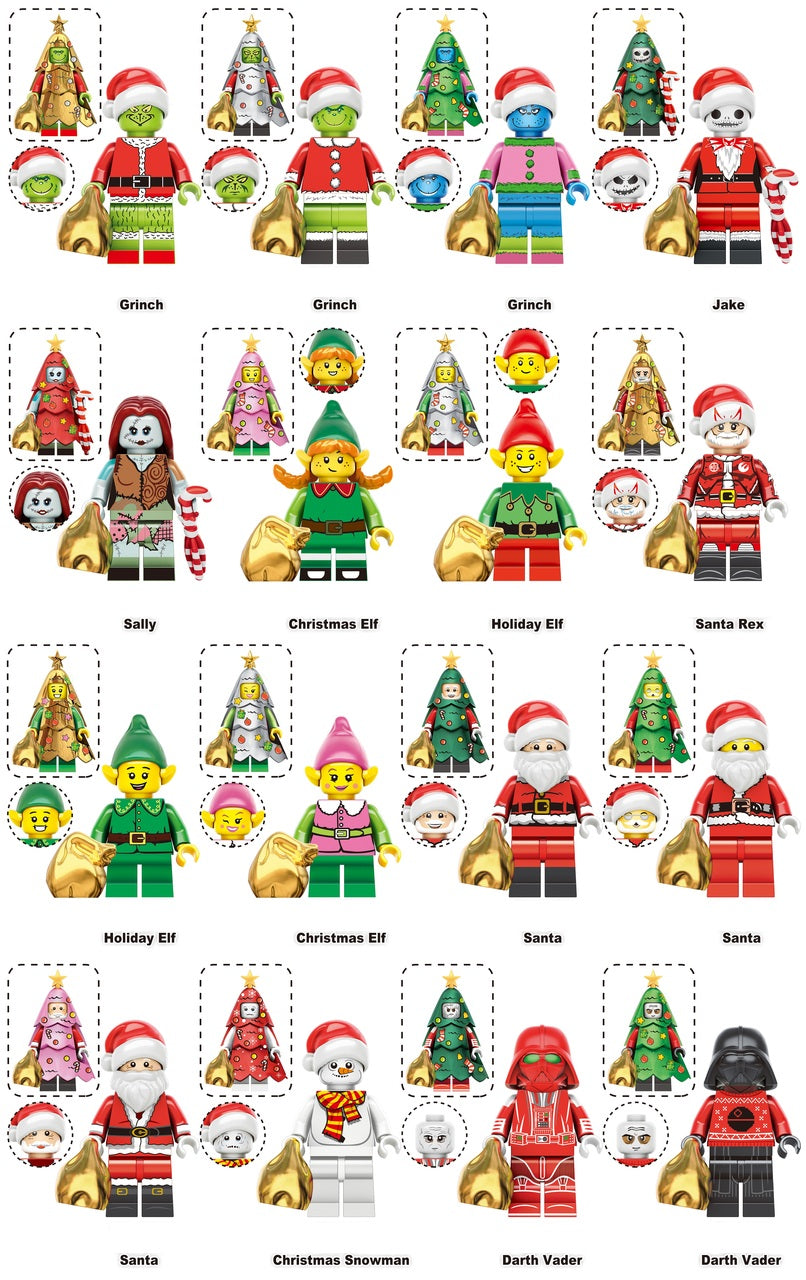 Christmas Theme Holiday Custom Minifigures