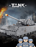 WW II German Panzer VIII Maus Tank Military Army Building Block Set 2127pcs