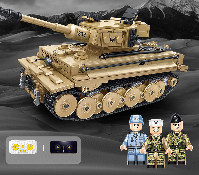 Tiger Panzer Tank Military Army Building Block Set RC 993pcs